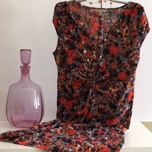 TravelSmith S Mesh-like Multi Fall Color Dress